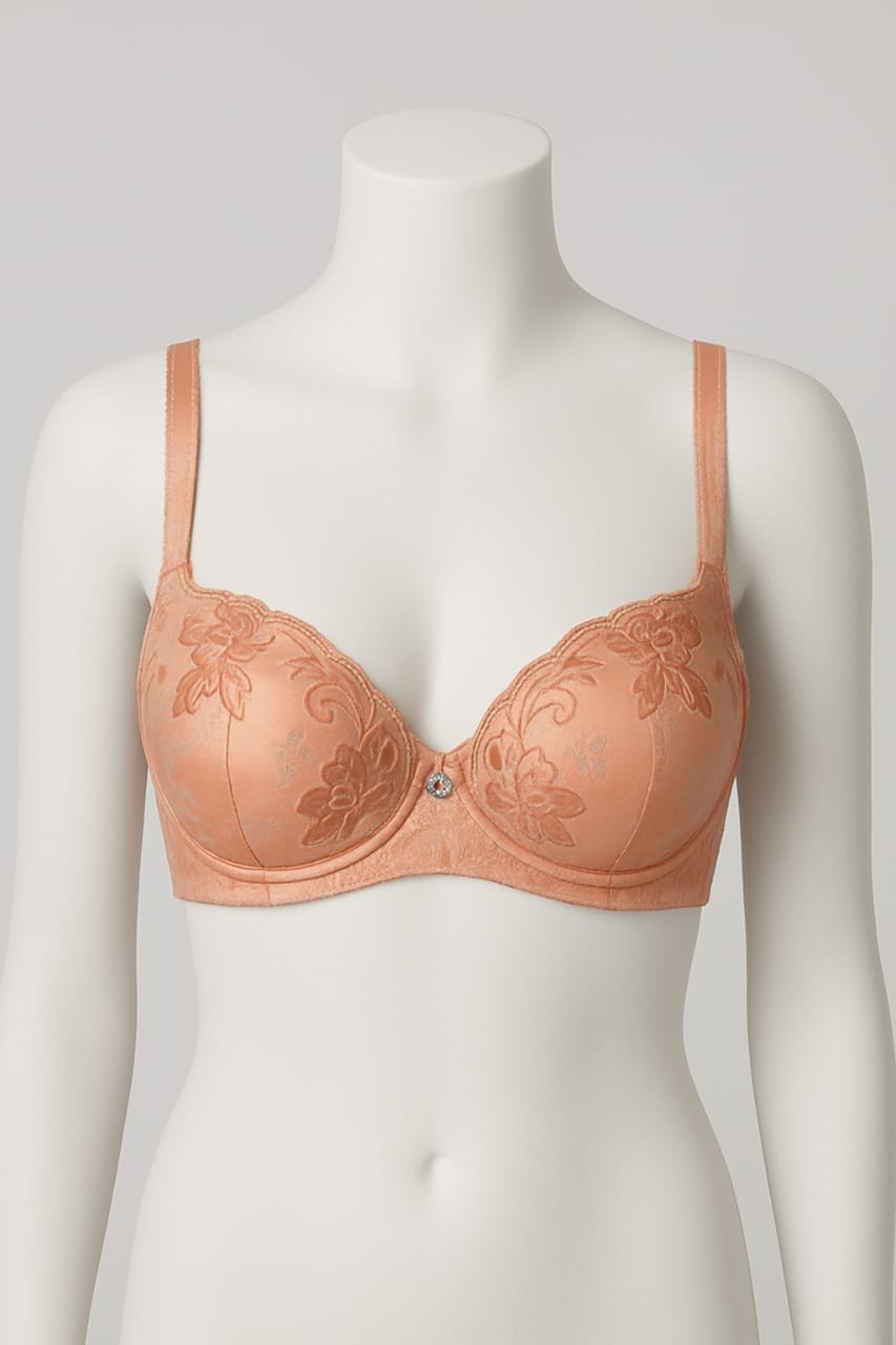 SILKSECRET FLORAL SKIN BRA