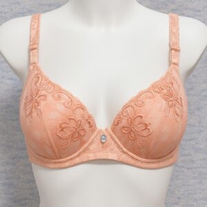 SILKSECRET FLORAL PEACH BRA