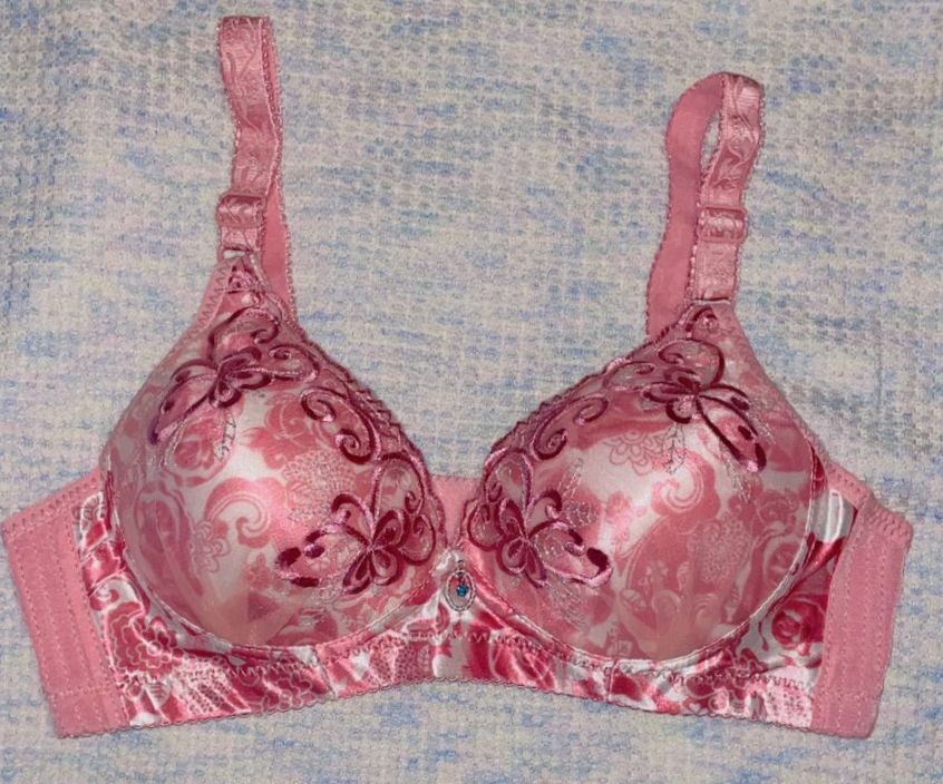 SILKSECRET FLORAL PINK BRA - Image 2