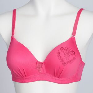 SILKSECRET PINK EMBLEM PADDED BRA