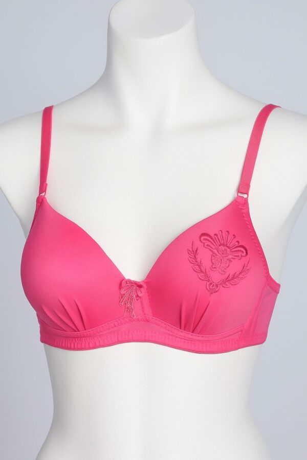 SILKSECRET PINK EMBLEM PADDED BRA