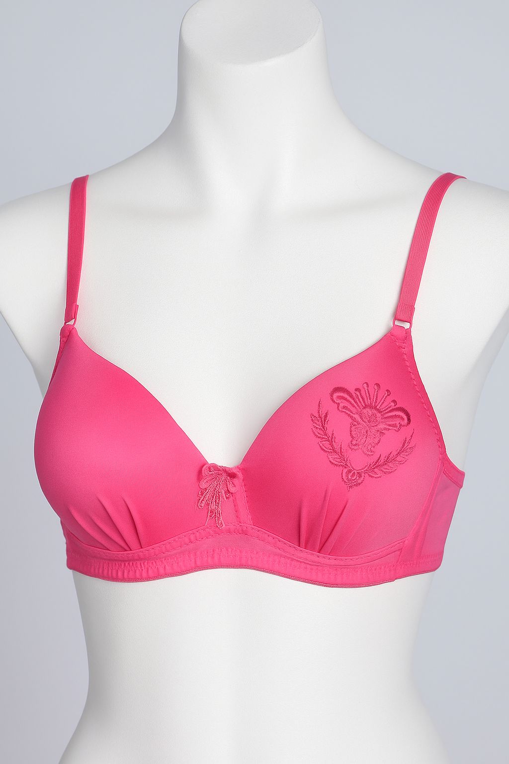 SILKSECRET PINK EMBLEM PADDED BRA